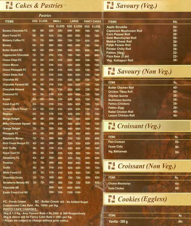 Ribbons & Balloons Menu, Menu for Ribbons & Balloons, Tardeo, Mumbai