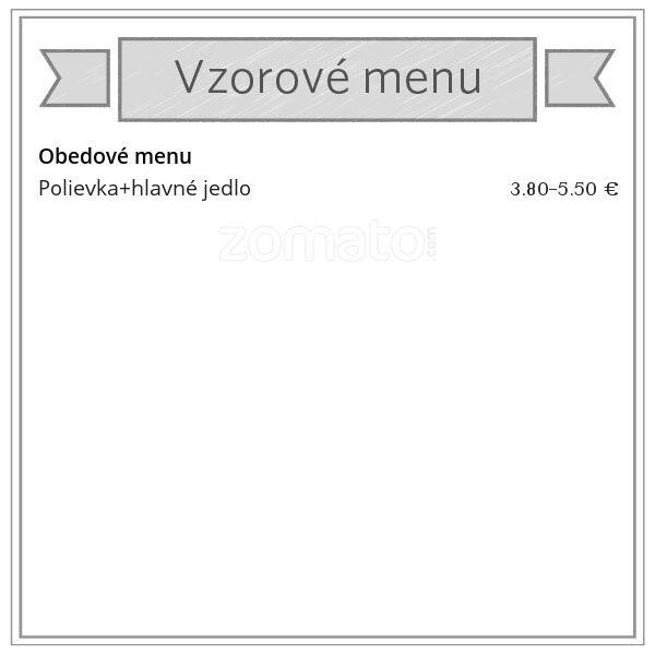 Jedáleň u Daňováka 2, Petržalka menu