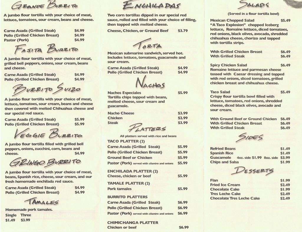 Besa Mi Taco Menu, Menu for Besa Mi Taco, Itasca, Chicago Zomato