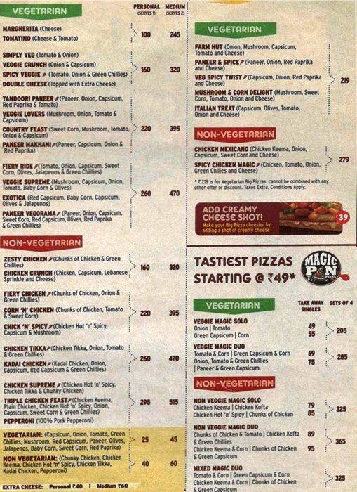 Pizza Hut Delivery Menu, Menu for Pizza Hut Delivery, Prince Anwar Shah