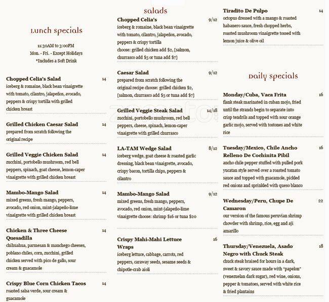 Jaguar Ceviche Spoon Bar & Latam Grill Menu Urbanspoon/Zomato