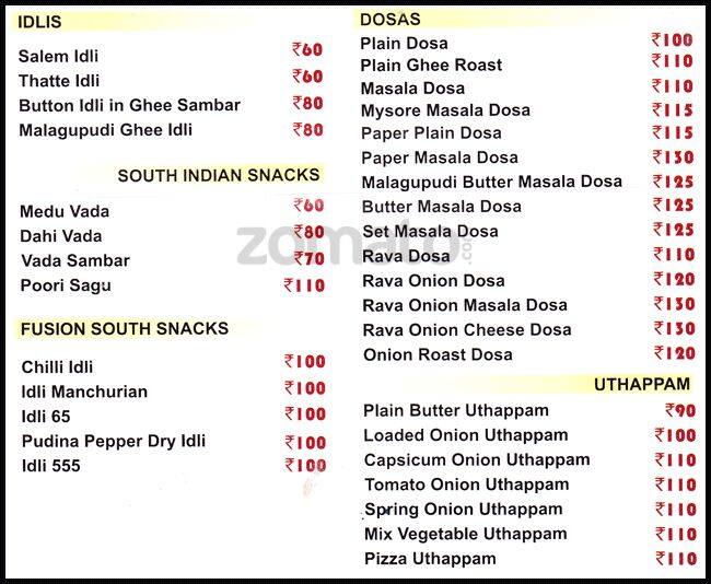 Mr Idli Menu, Menu for Mr Idli, Whitefield, Bangalore Zomato