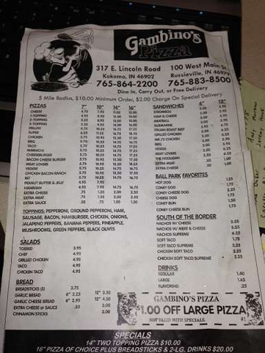 Gambinos coupons