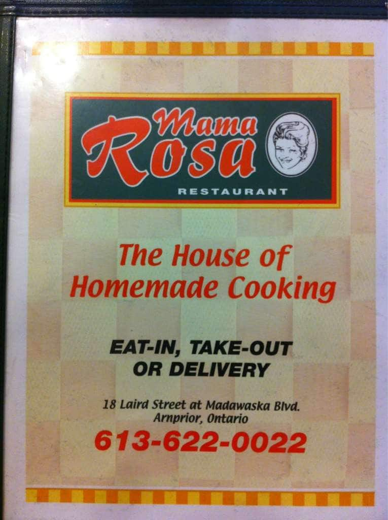 Mama Rosa Restaurant Menu, Menu for Mama Rosa Restaurant, Arnprior ...