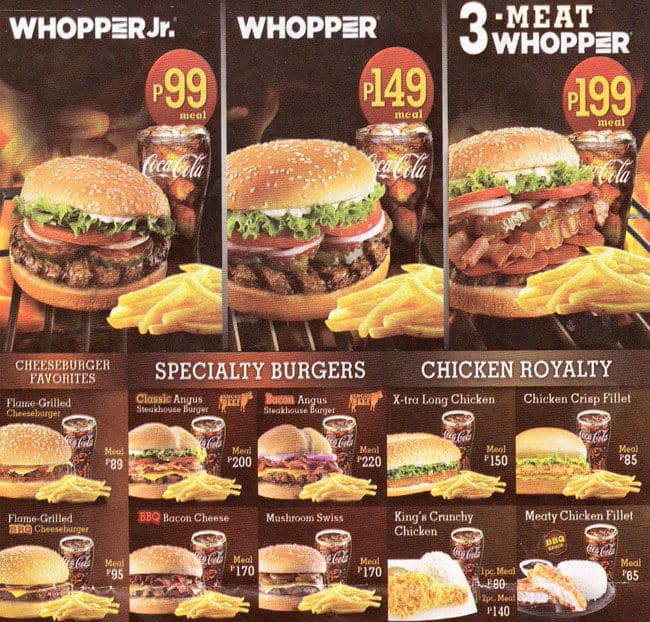 Burger King Menu, Menu for Burger King, Fairview, Quezon City Zomato