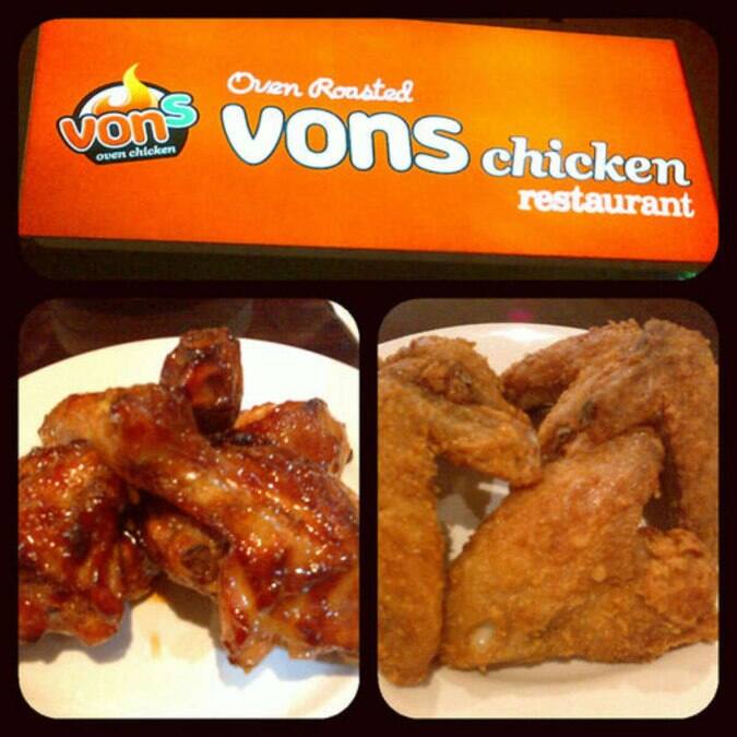 Vons Chicken Restaurant Menu, Menu for Vons Chicken Restaurant